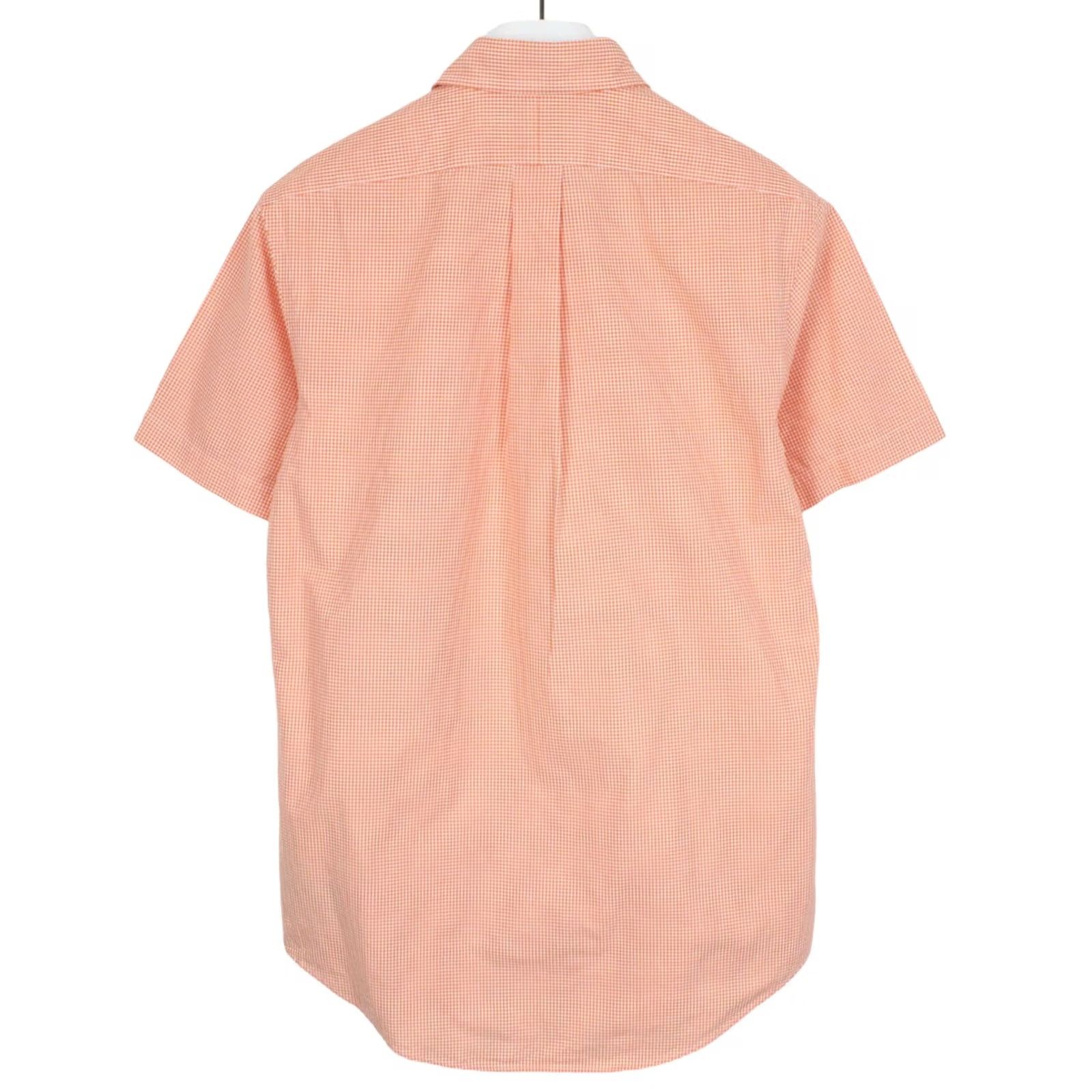 Polo Ralph Lauren POLO BY RALPH LAUREN Custom Fit Shirt Men's SMALL Button-Down Short Sleeve Orange Check"} Size US S / EU 44-46 / 1 - 2 Thumbnail