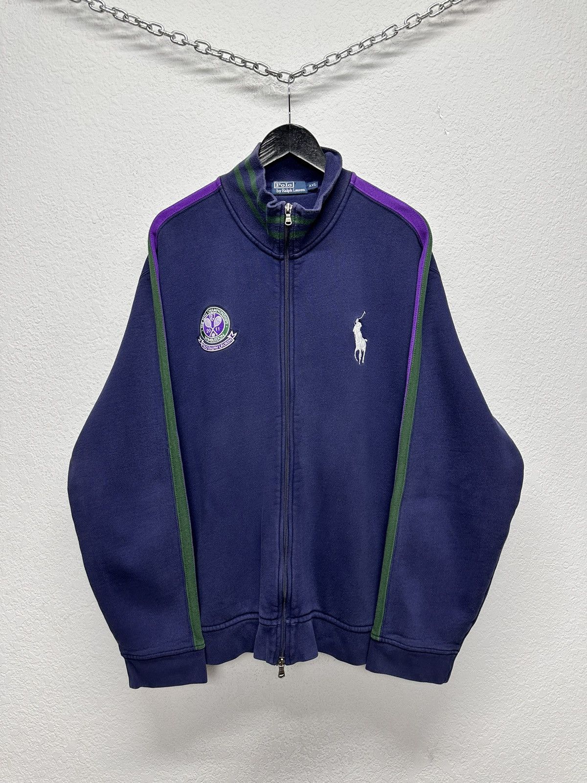 Polo Ralph Lauren VINTAGE POLO RALPH LAUREN WIMBLEDON 2011 ZIPPER FRONT Size US XXL / EU 58 / 5 - 1 Thumbnail