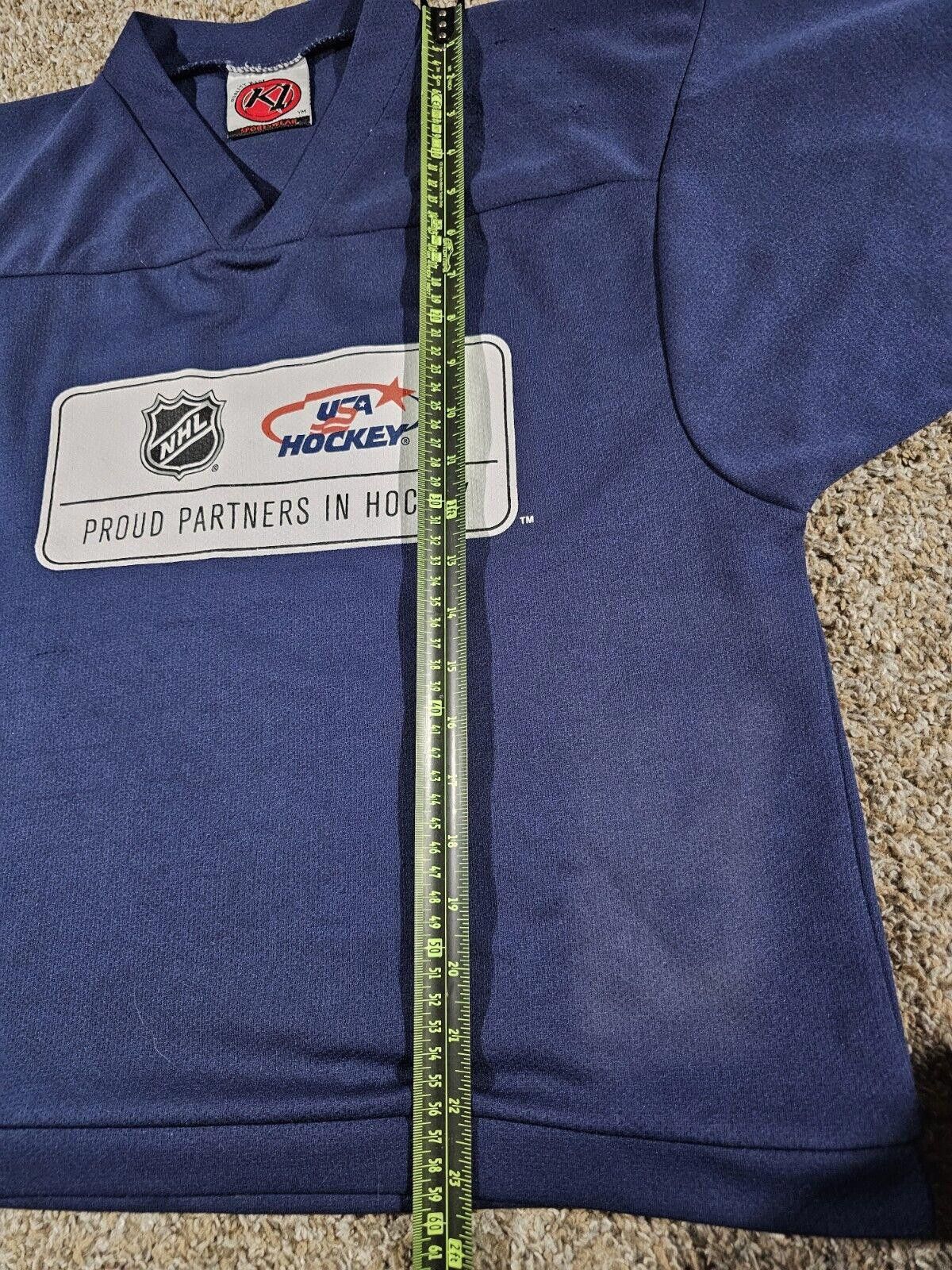 Designer K-1 USA HOCKEY JERSEY KRAFT PROUD PARTNERS OF NHL YOUTH MED Size ONE SIZE - 7 Thumbnail