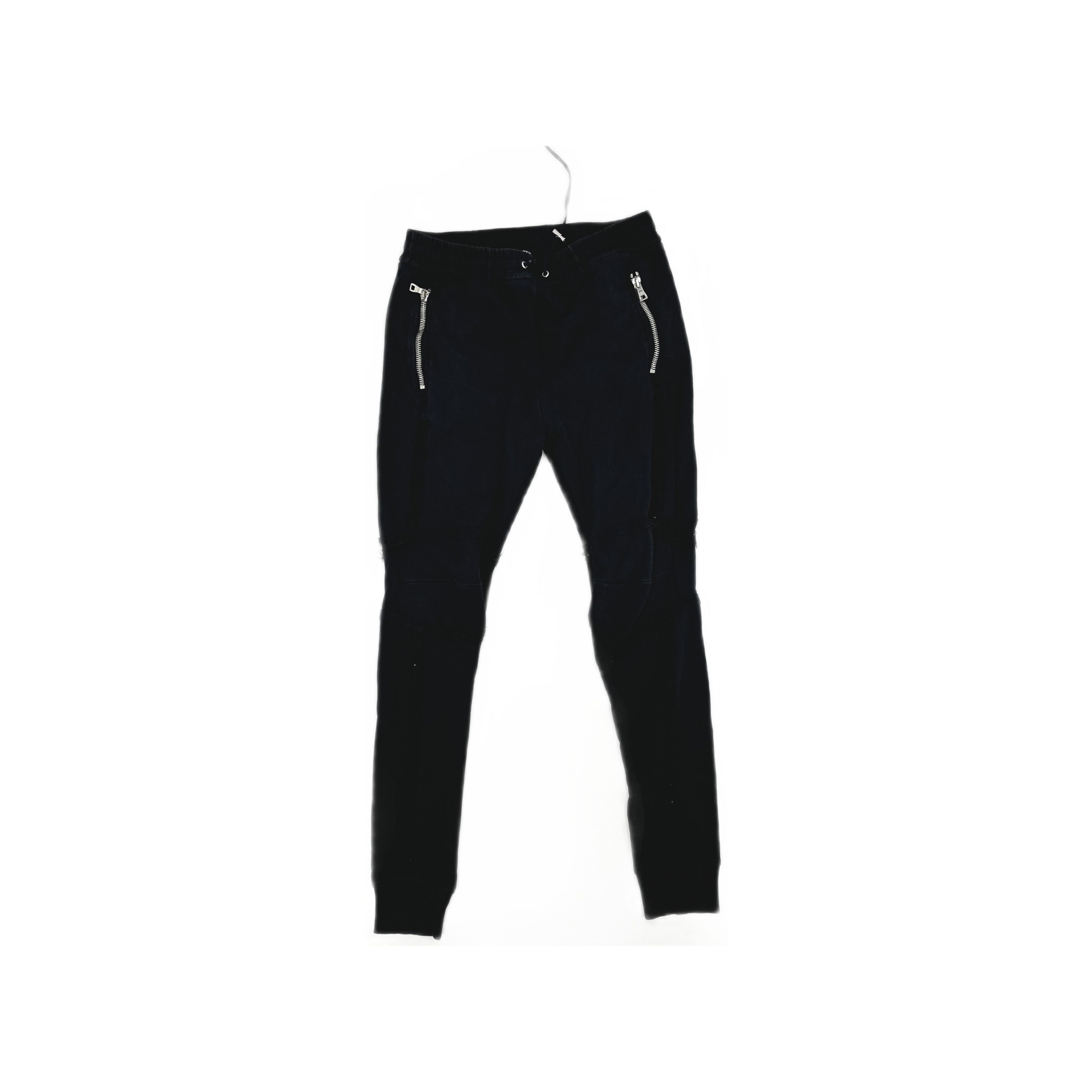 Balmain Balmain Black Zip Detail Joggers Size L Size US 34 / EU 50 - 1 Thumbnail