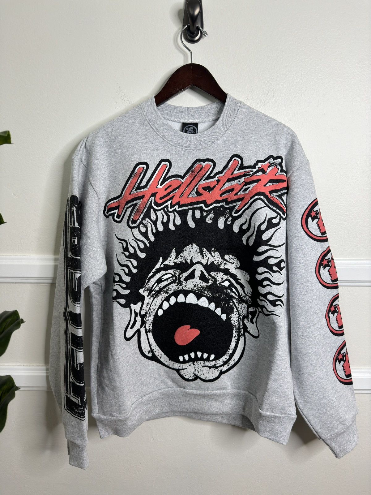 HELLSTAR Hellstar Studios Records Crewneck Grey Size US M / EU 48-50 / 2 - 2 Thumbnail