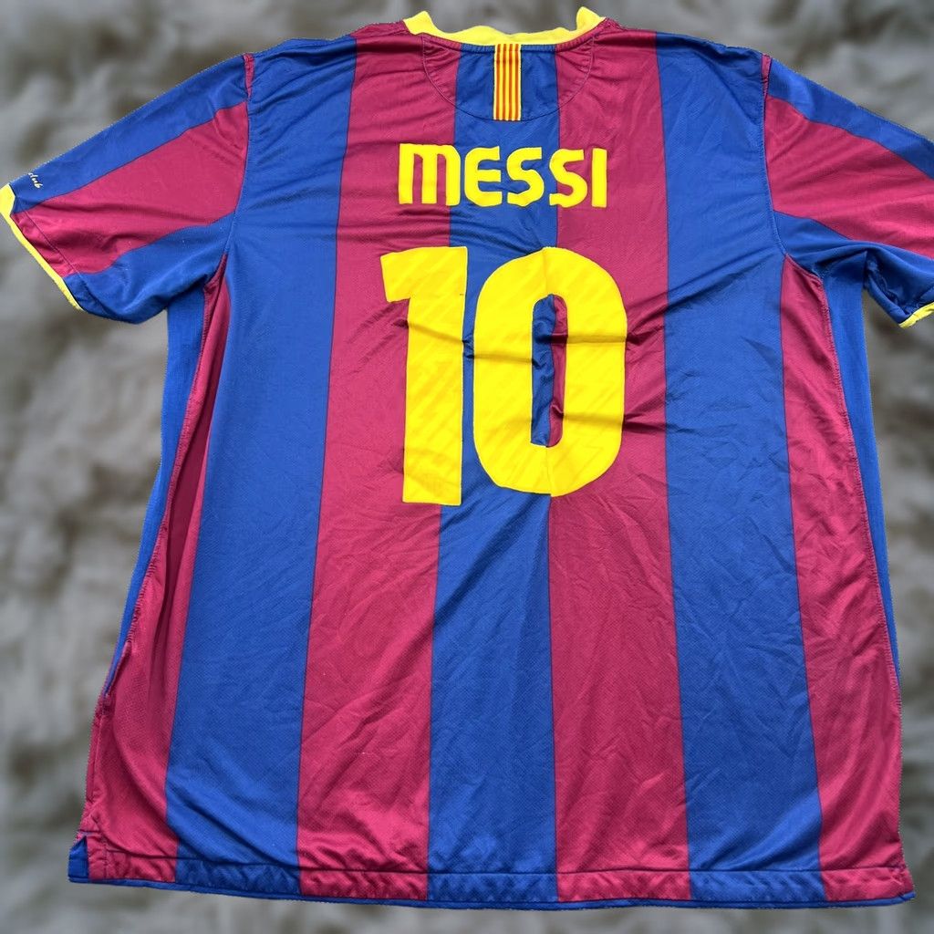 Nike Nike Barcelona 2010-2011 Home Messi #10 Football Jersey Mens 2XL Football Shirt Short Sleeve Multicolor Nike Mens Athletic Jersey Size US XXL / EU 58 / 5 - 1 Thumbnail
