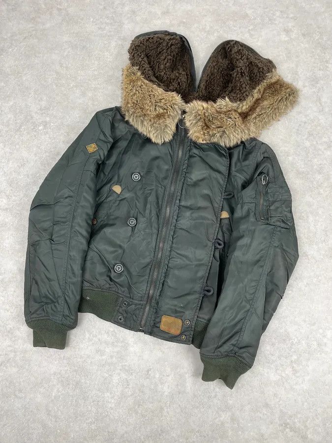 Diesel Diesel Aviator Khaki M-1 Bomber Jacket Size US M / EU 48-50 / 2 - 6 Thumbnail