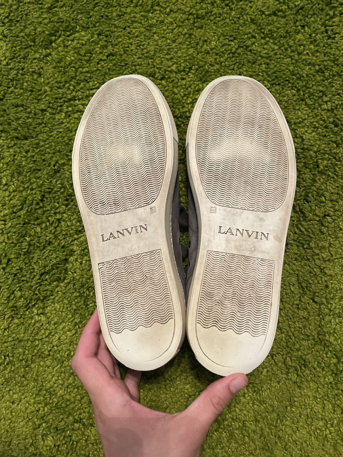 Genuine Leather × Lanvin Lanvin Avant garde real suede leather sneakers Size US 7 / EU 40 - 8 Thumbnail