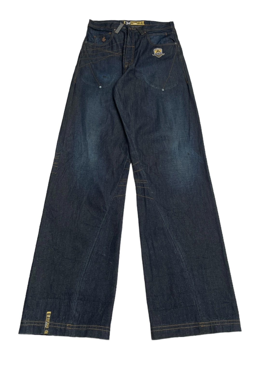 Rocawear Rare Design Vintage Brand Roca Wear HipHop Baggy Jeans 2000s Size US 34 / EU 50 - 1 Thumbnail