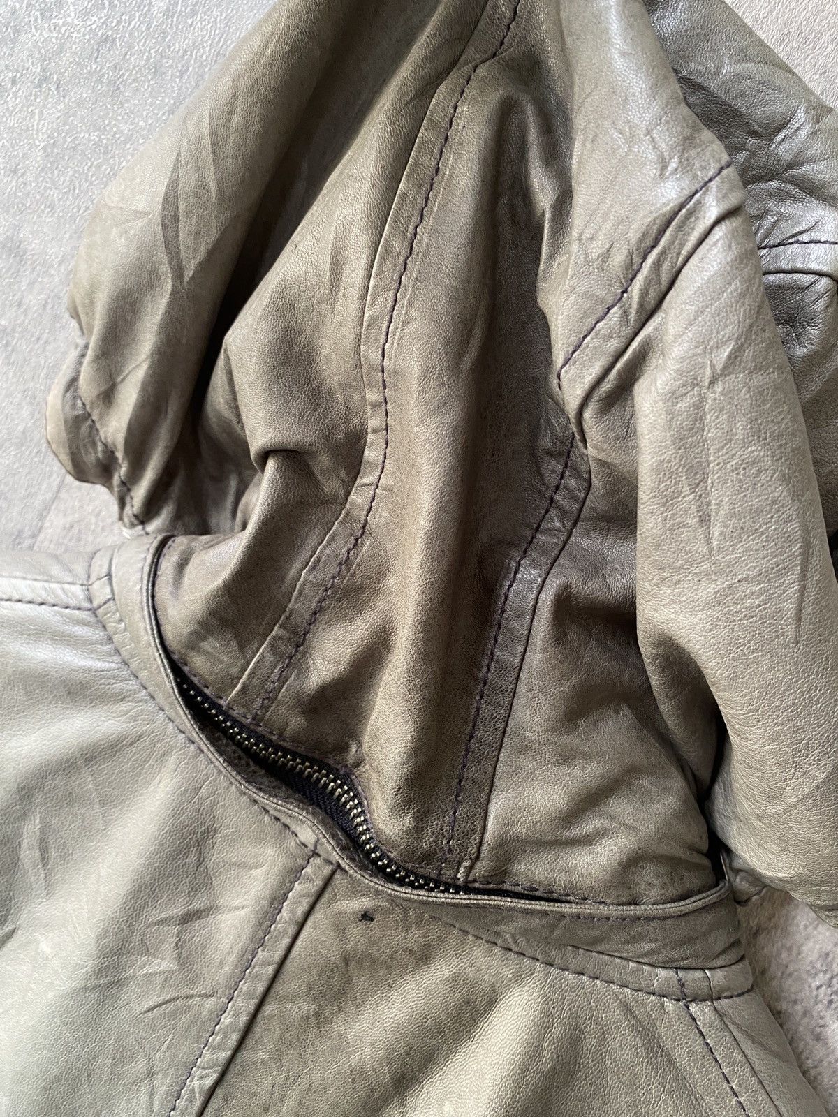 Journal Standard Journal Standard Sheep Skin Leather Patina Design Hoodie Size US M / EU 48-50 / 2 - 15 Thumbnail