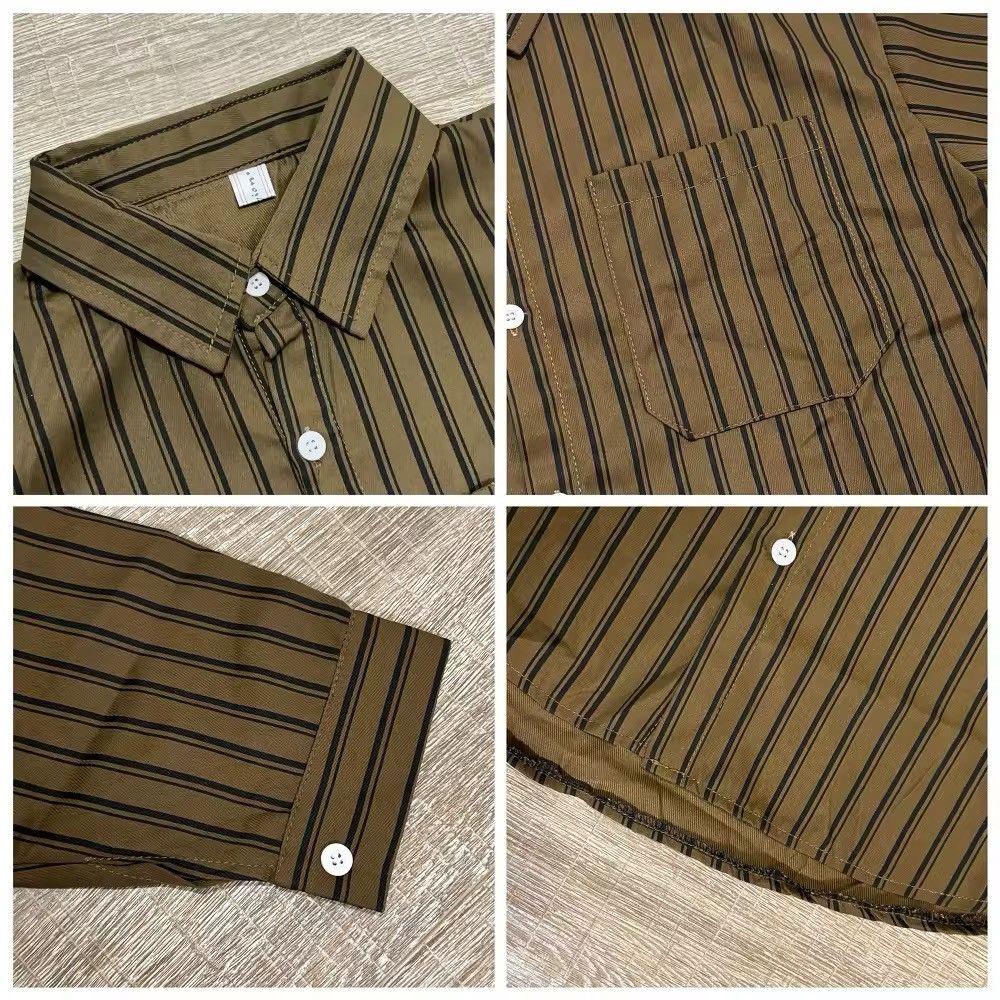 Other Streetwear Casual Retro Striped Unisex Shirt Size US M / EU 48-50 / 2 - 2 Thumbnail