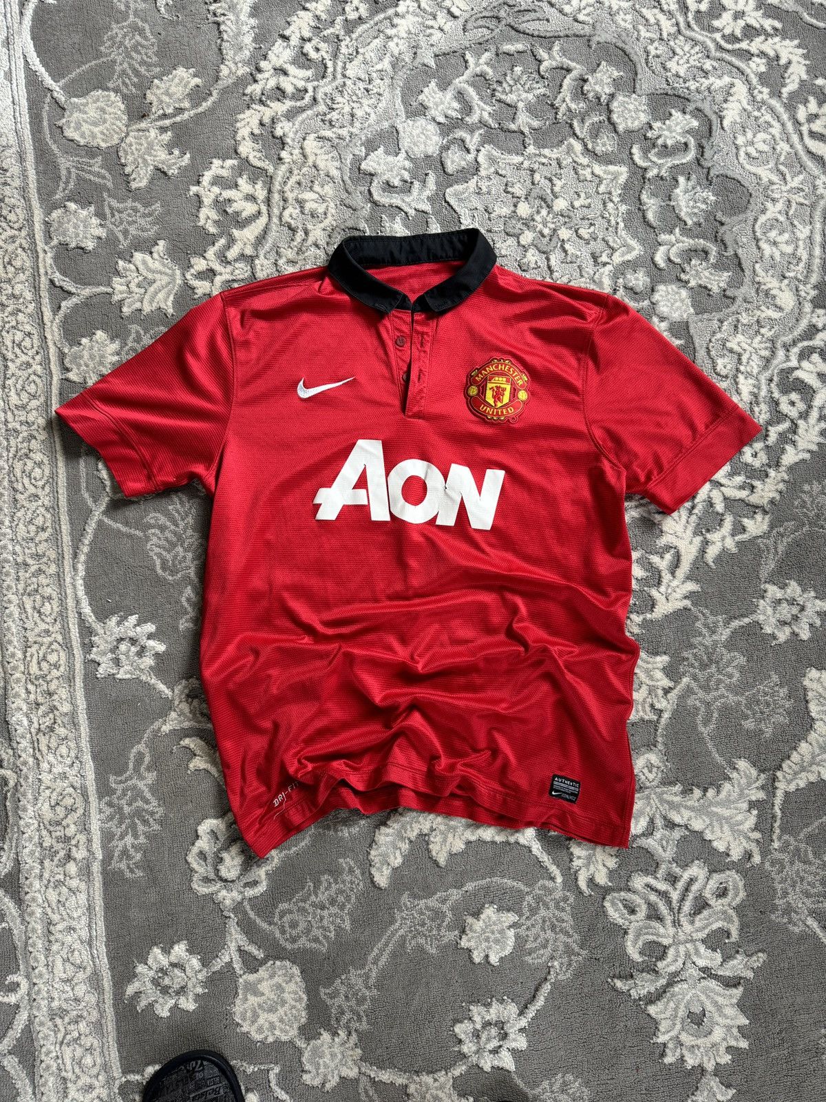 Nike × Vintage Vintage 2013/14 Manchester United Nike Soccer Jersey Size US L / EU 52-54 / 3 - 1 Thumbnail