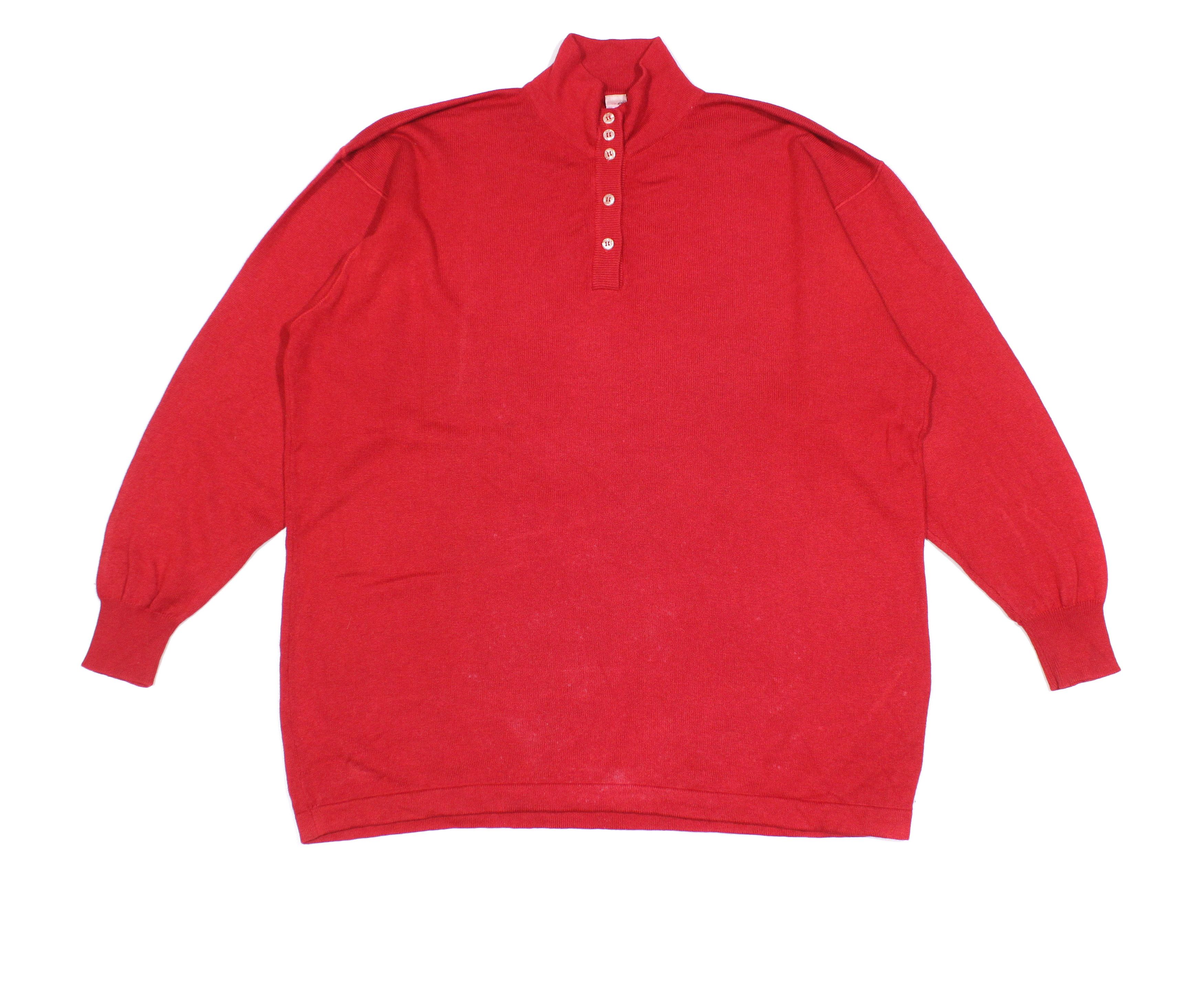 Brunello Cucinelli 90S Cashmere Silk Long Sweater Vintage Size L / US 10 / IT 46 - 2 Thumbnail
