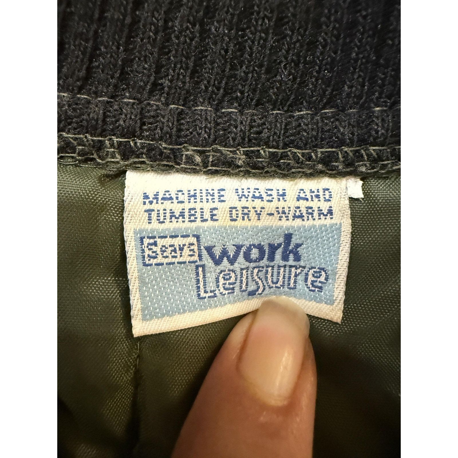 Sears Vintage Vest Mens Sears Work Leisure MED Olive Quilted USA Size US M / EU 48-50 / 2 - 2 Thumbnail