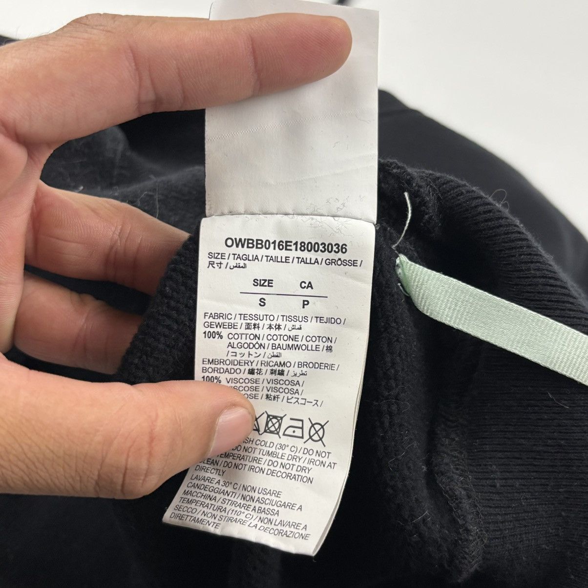 Off-White Off-White Quotes Cropped Hoodie Size S / US 4 / IT 40 - 8 Thumbnail