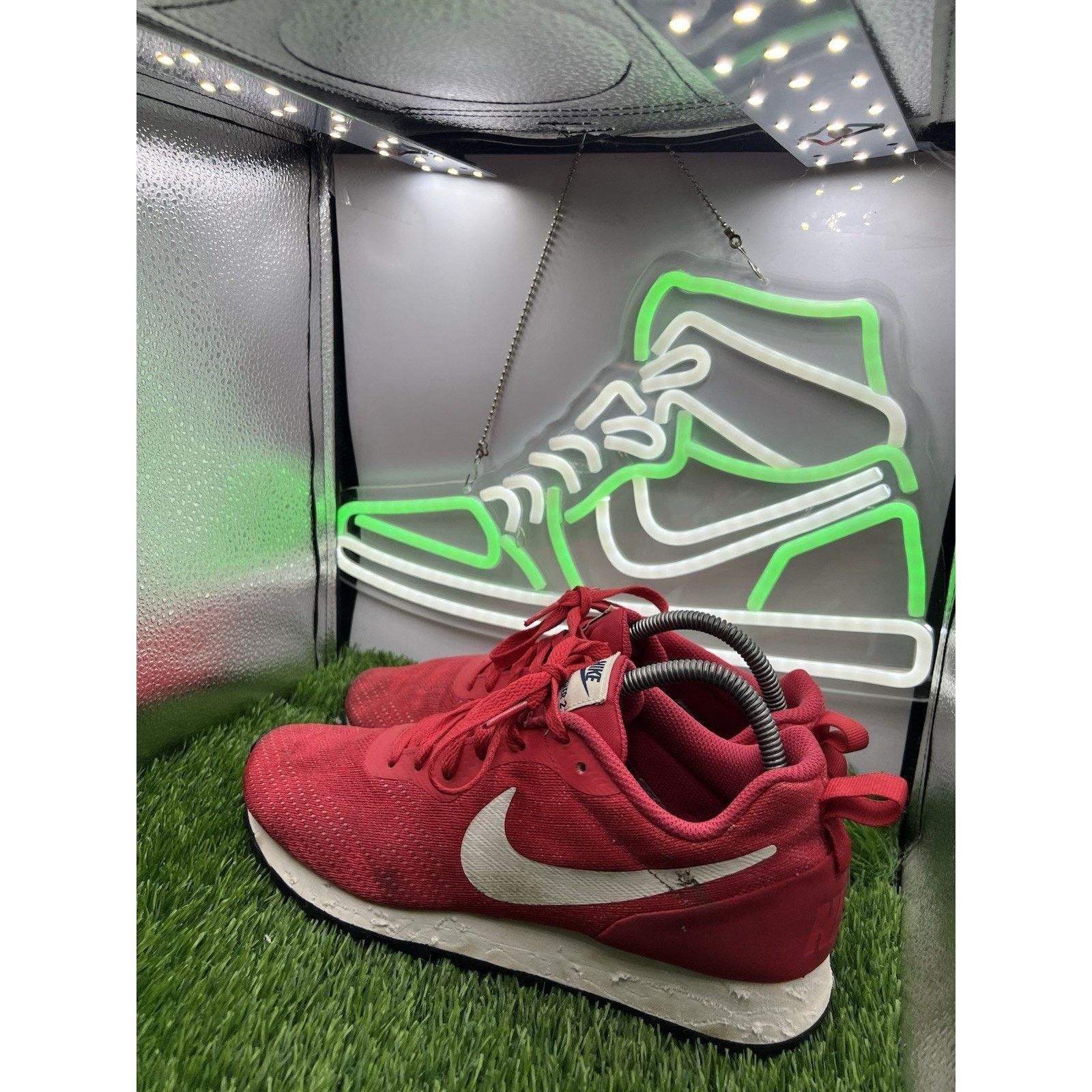 Nike Nike MD Runner 2 Running Shoes Red Womens Size 10 916797-600 Size US 10 / IT 40 - 3 Thumbnail