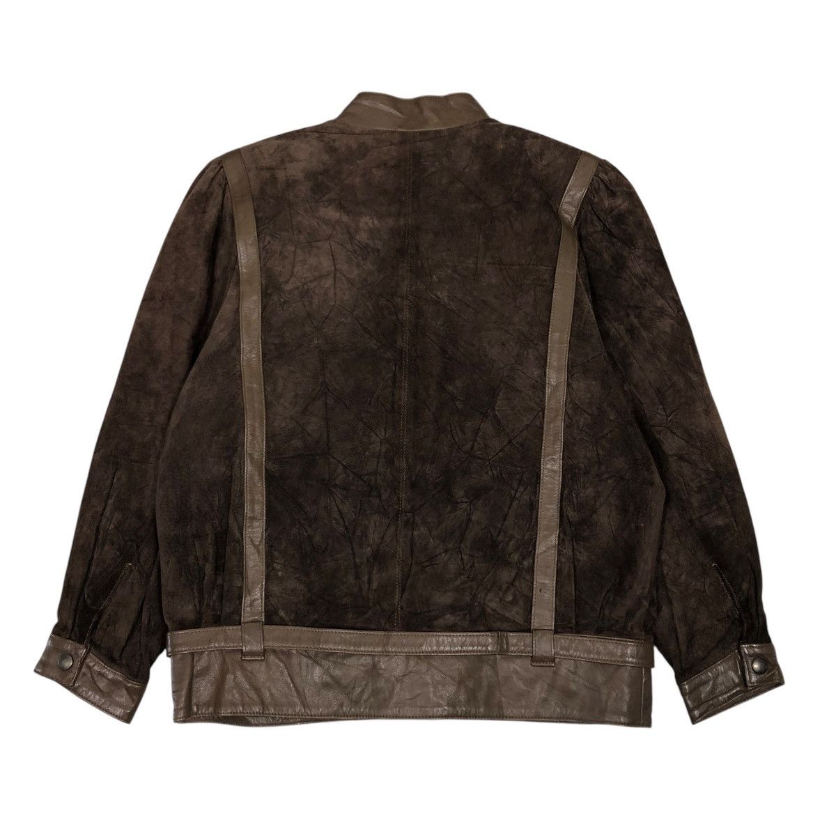 Japanese Brand 🔥VINTAGE BOMBER LEATHER JACKET SOFT HOUSTAN Size US M / EU 48-50 / 2 - 2 Thumbnail