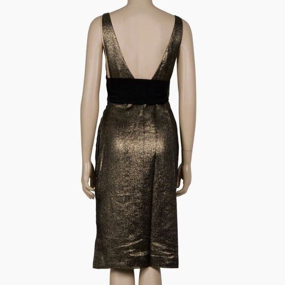 Diane von Furstenberg NWT Diane von Furstenberg Runway Metallic Backless Chastity Size M / US 6-8 / IT 42-44 - 4 Thumbnail