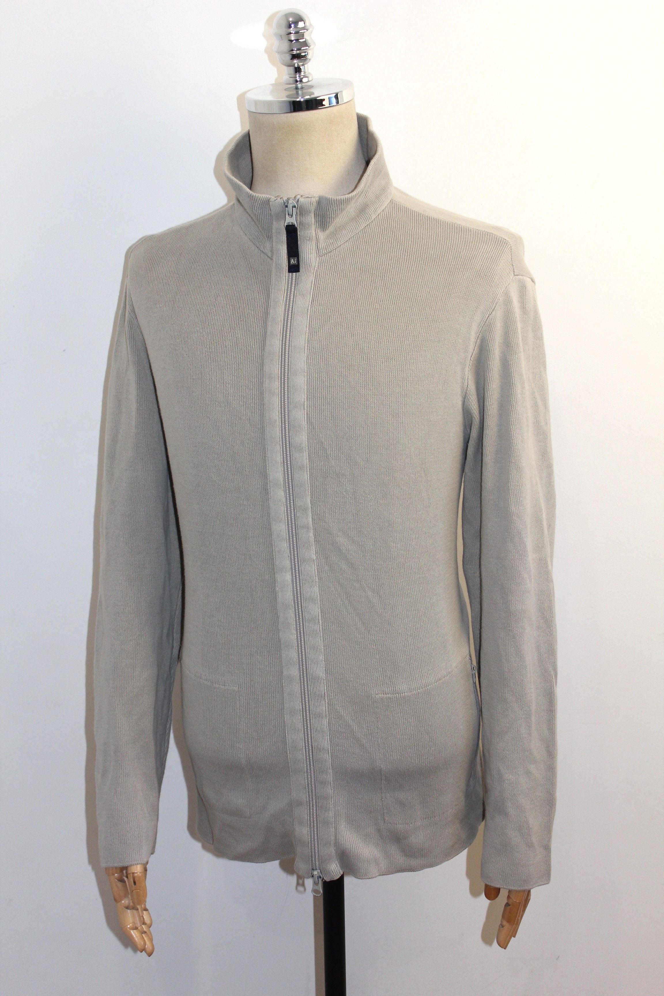 Armani Men's Armani Vintage Zip Cardigan Jumper Size 2XL Size US XXL / EU 58 / 5 - 2 Thumbnail