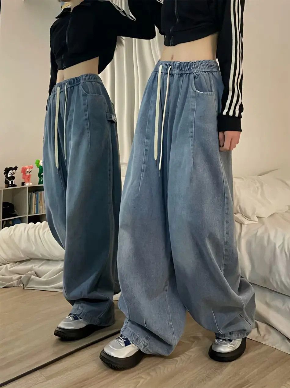 Japanese Brand × Jean Straight tube micro flared high street retro jeans Size US 30 / EU 46 - 5 Thumbnail