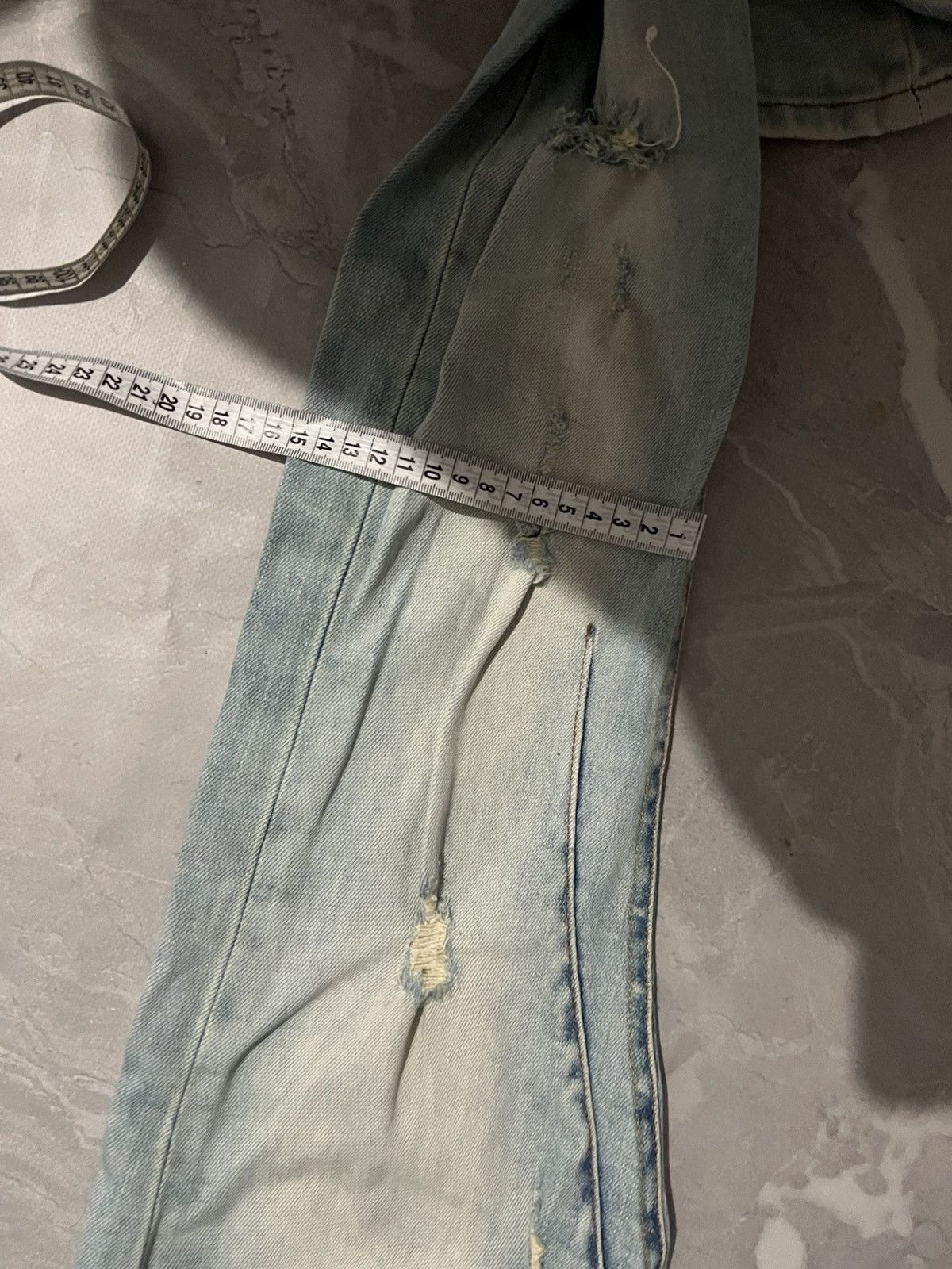 Vintage Vintage Skinny Light Blue Fresh / Balenciaga Style Y2K Size US 30 / EU 46 - 12 Thumbnail