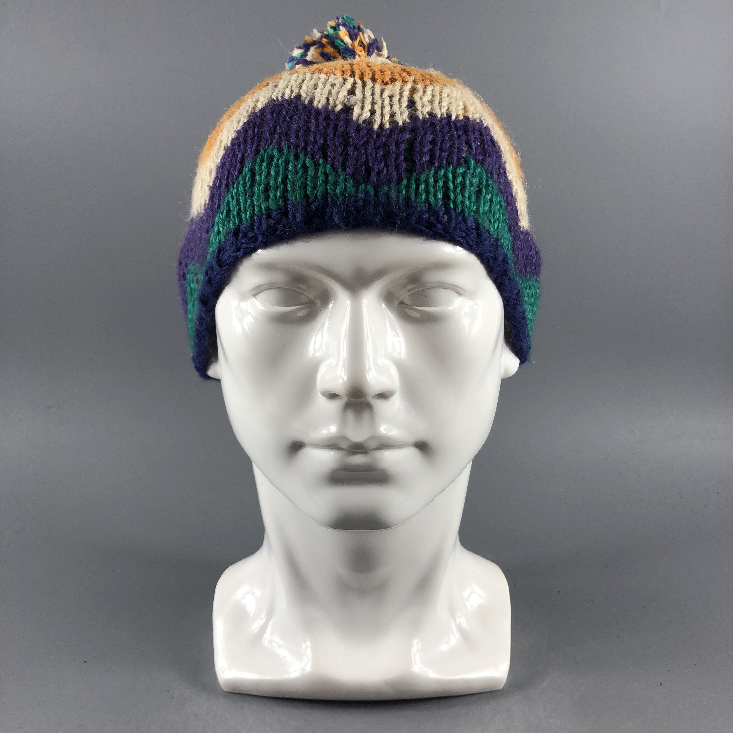 Japanese Brand × Vintage Kids Unknown Knit Beanie Snow Hat Snow Cap -D055 Size ONE SIZE - 2 Thumbnail