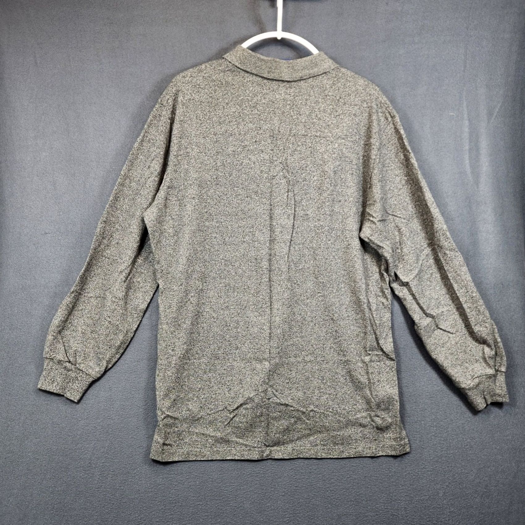 Ralph Lauren VINTAGE Polo Ralph Lauren Mens Shirt Large Long Sleeve Grey Cotton Preppy Purple Pony Size US L / EU 52-54 / 3 - 2 Thumbnail