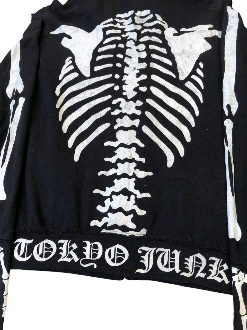 Japanese Brand × Vintage Japanese Brand Tokyo Punk Skeleton Zipper Hoodie Size US M / EU 48-50 / 2 - 17 Thumbnail