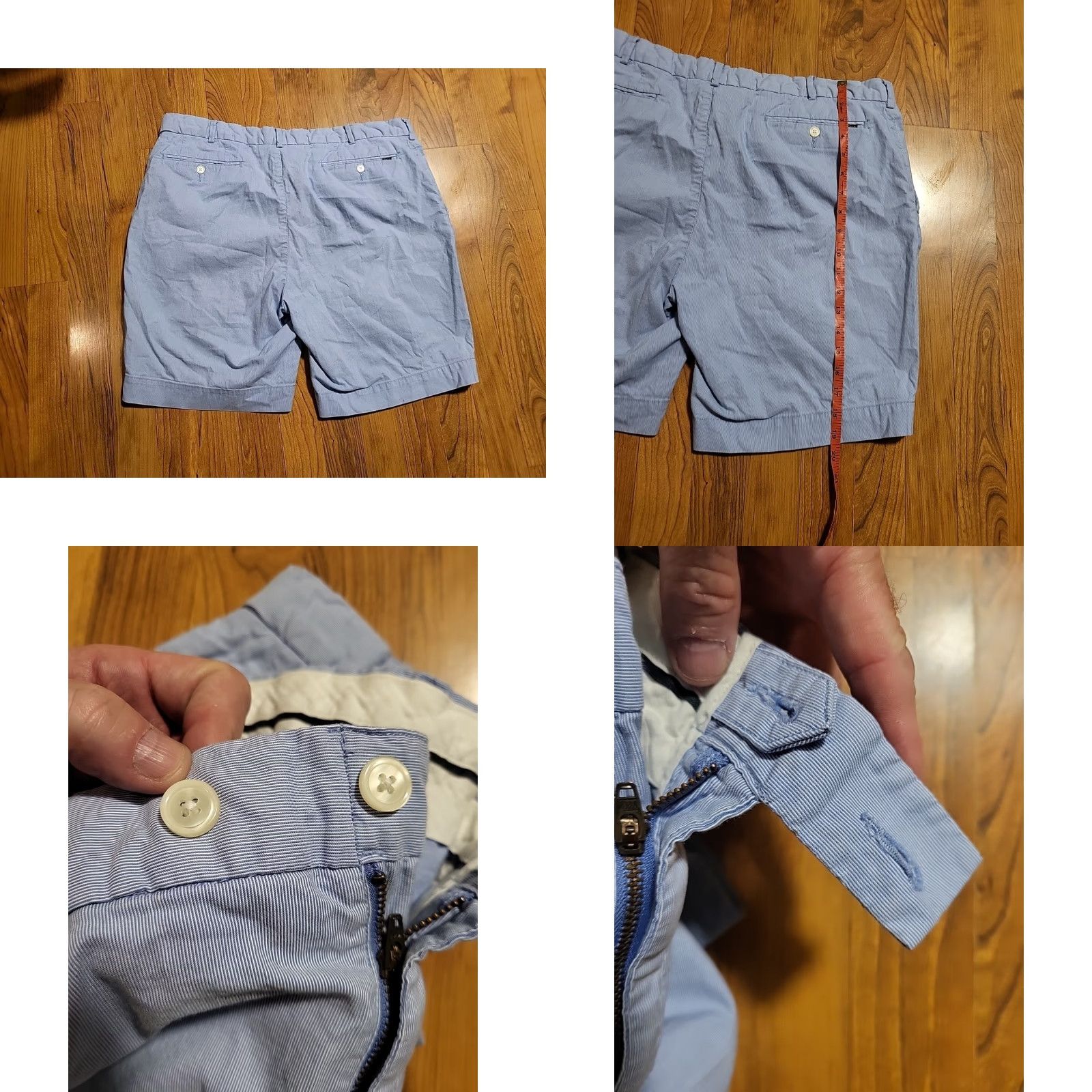 Polo Ralph Lauren Polo Ralph Lauren Stretch Straight Fit Chino Shorts 38" Blue White Casual Men Regular Waist 38 Colorful Striped Summer, Spring, Fall Size US M / EU 48-50 / 2 - 9 Thumbnail