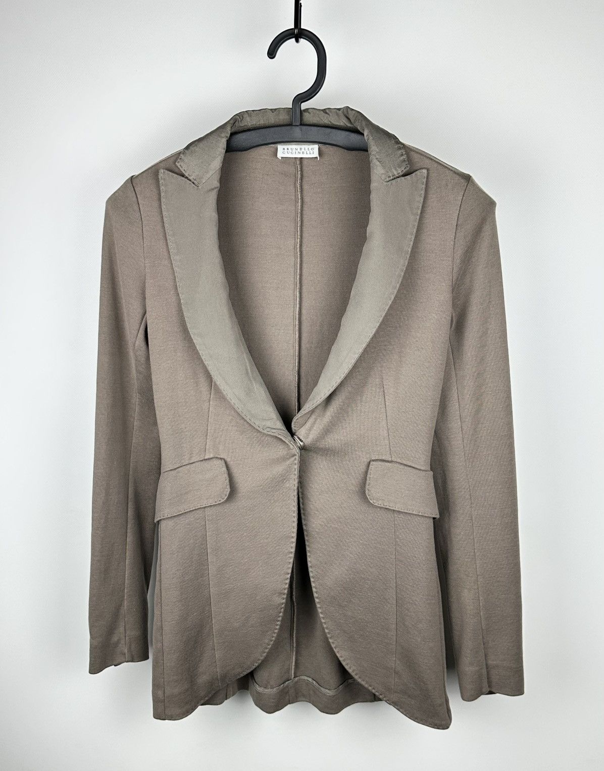 Brunello Cucinelli Brunello Cucinelli Women’s Blazer S 100% Cotton & Silk Trim Size S / US 4 / IT 40 - 1 Thumbnail