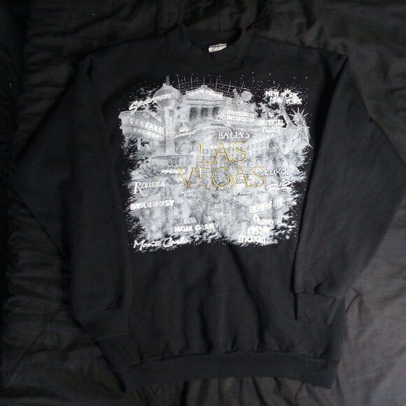 Tultex Vintage Las Vegas Casinos Strip Crewneck Sweatshirt Size US L / EU 52-54 / 3 - 2 Thumbnail