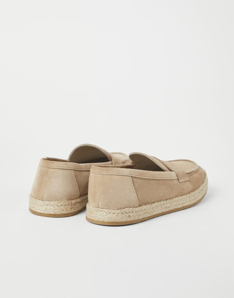 Brunello Cucinelli o1w1db10725 Pair Of Loafers in Beige Size US 7 / EU 40 - 3 Thumbnail