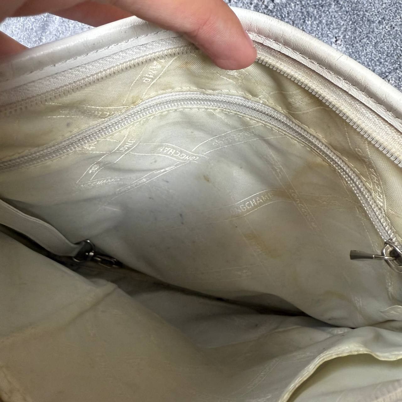 Longchamp Longchamp White Bag Size ONE SIZE - 7 Thumbnail
