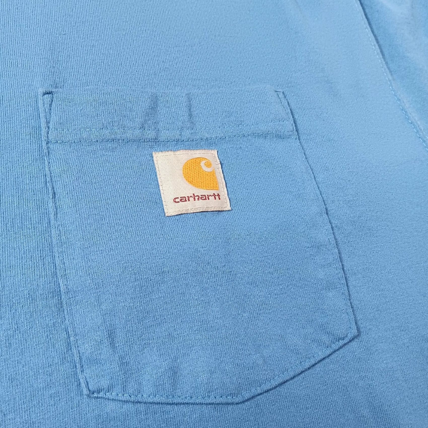 Carhartt VINTAGE Carhartt Pocket T Shirt XL Original Fit Logo Relaxed Workwear Classic Blue Work Size US XL / EU 56 / 4 - 8 Thumbnail