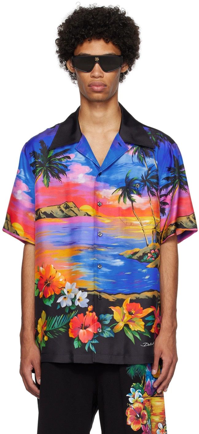 Dolce & Gabbana o1y0125 Patterned Shirt in Multicolor Size US XS / EU 42 / 0 - 1 Thumbnail