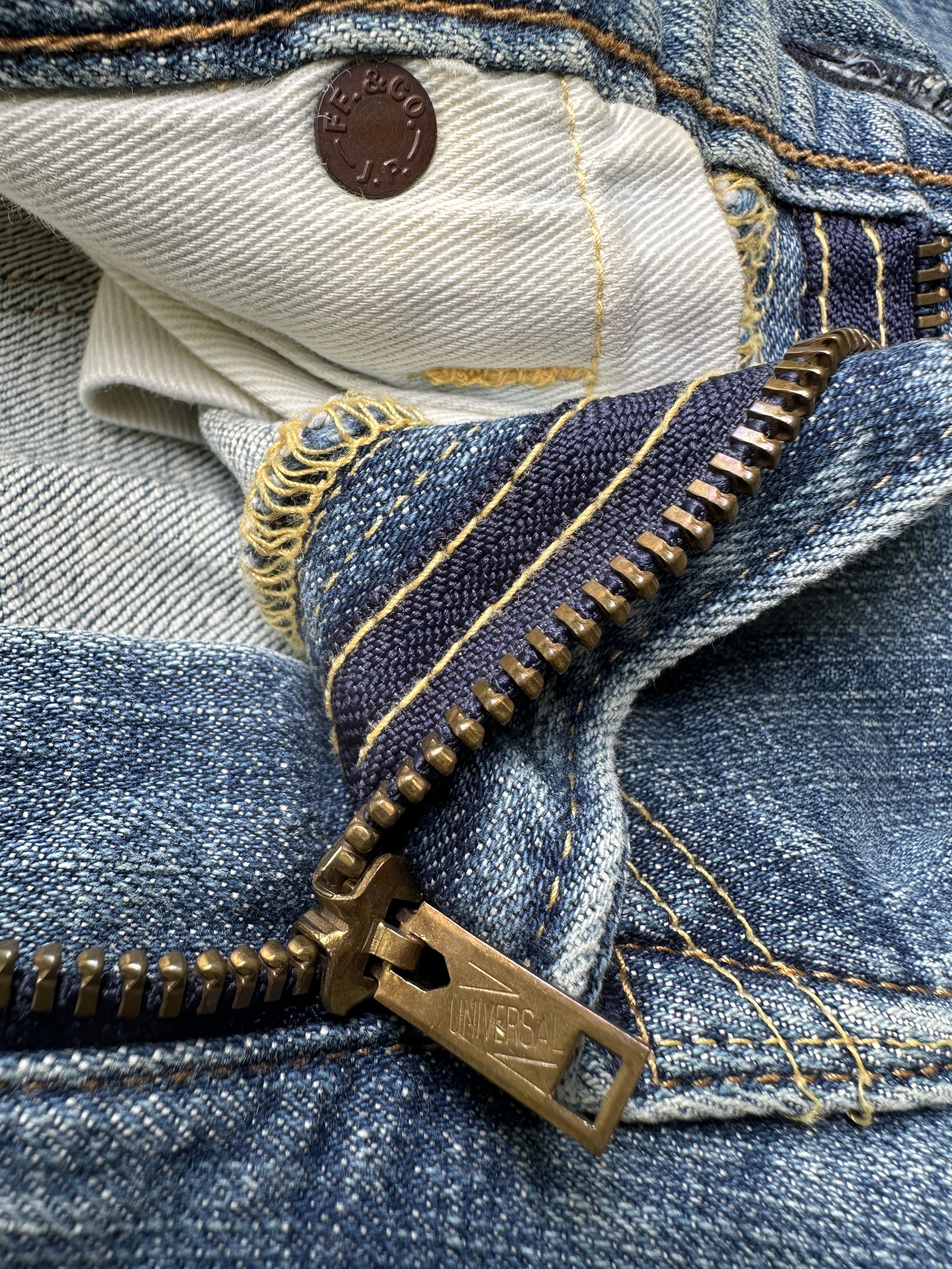 Alchemist Vintage Fab Four & Co Alchemist Flare Denim Jeans Size US 32 / EU 48 - 13 Thumbnail