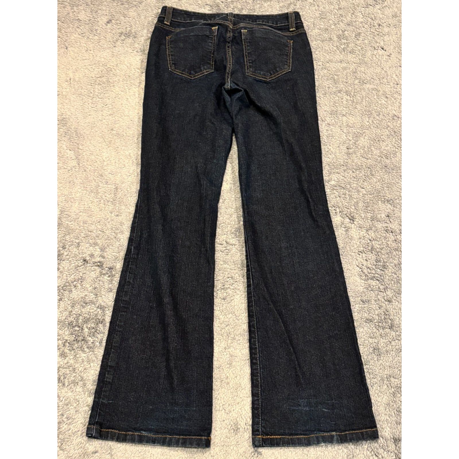 DKNY DKNY Jeans Womens 8 Bootcut Denim Blue Dark Wash Stretch Pants Regular Pockets Cotton Blend Accents Button Modern Rodeo Womens Jeans Size 30" / US 8 / IT 44 - 6 Thumbnail