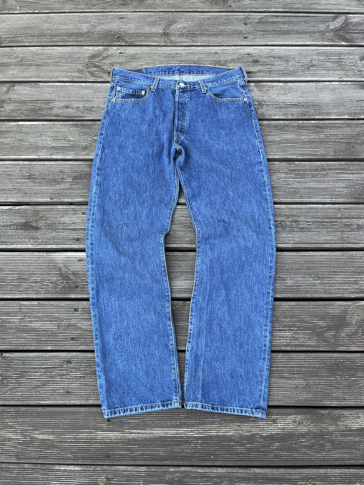 Levi's Vintage 90s Levis 501 36x32 Blue Jeans Pants 36w @193 Size US 36 / EU 52 - 5 Thumbnail