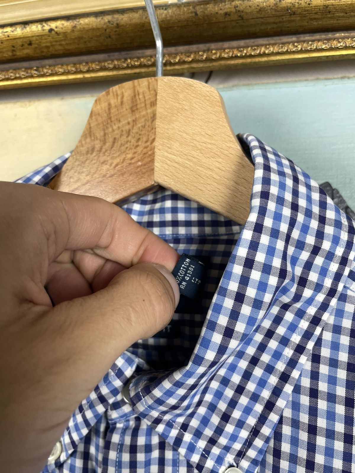 Polo Ralph Lauren Polo Ralph Lauren Blue Checkered Shirt Old Money Luxury Size US M / EU 48-50 / 2 - 7 Thumbnail