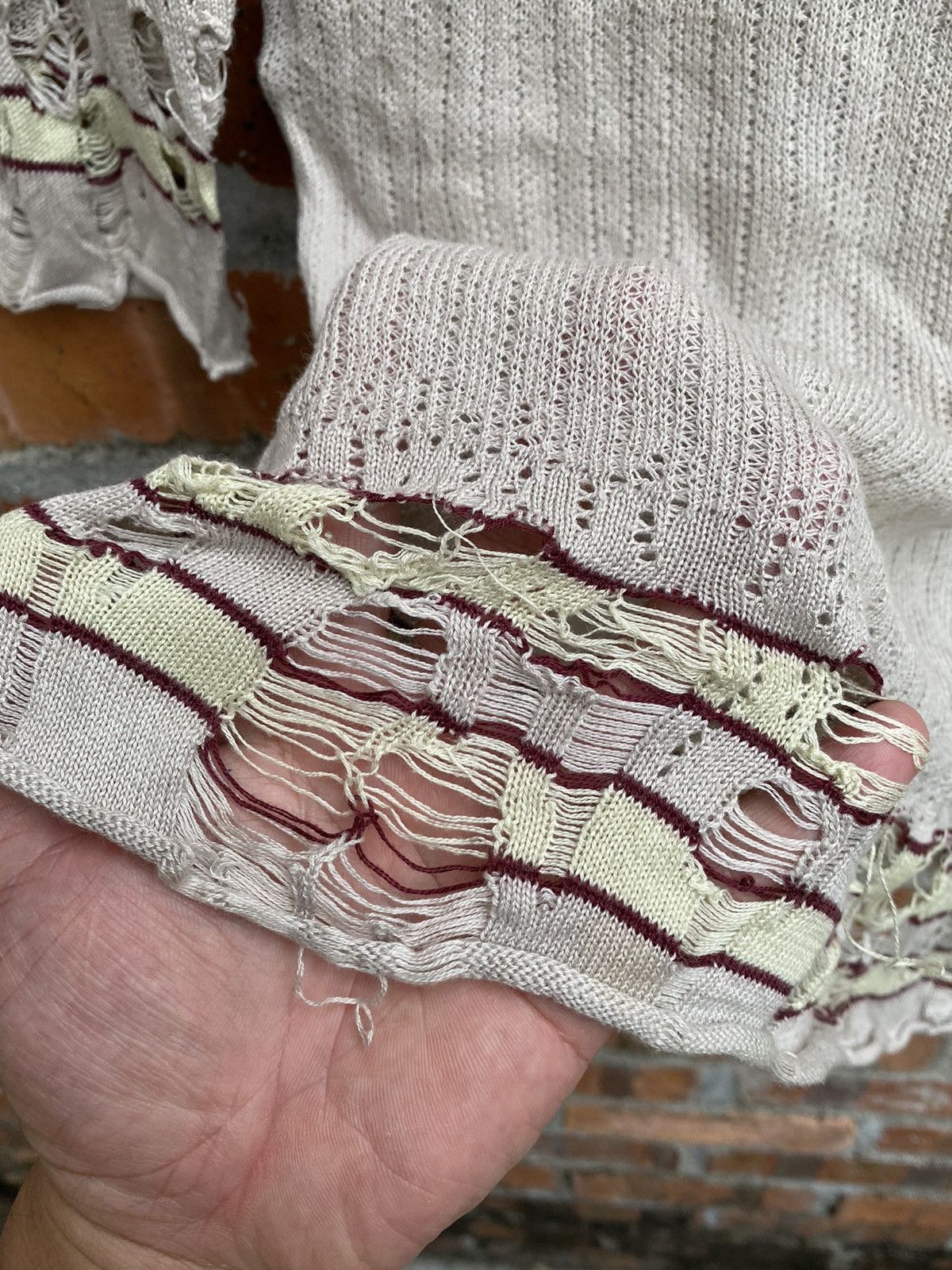 Maison MIHARA YASUHIRO SS03 Mummy Knit distresses Size US XS / EU 42 / 0 - 11 Thumbnail