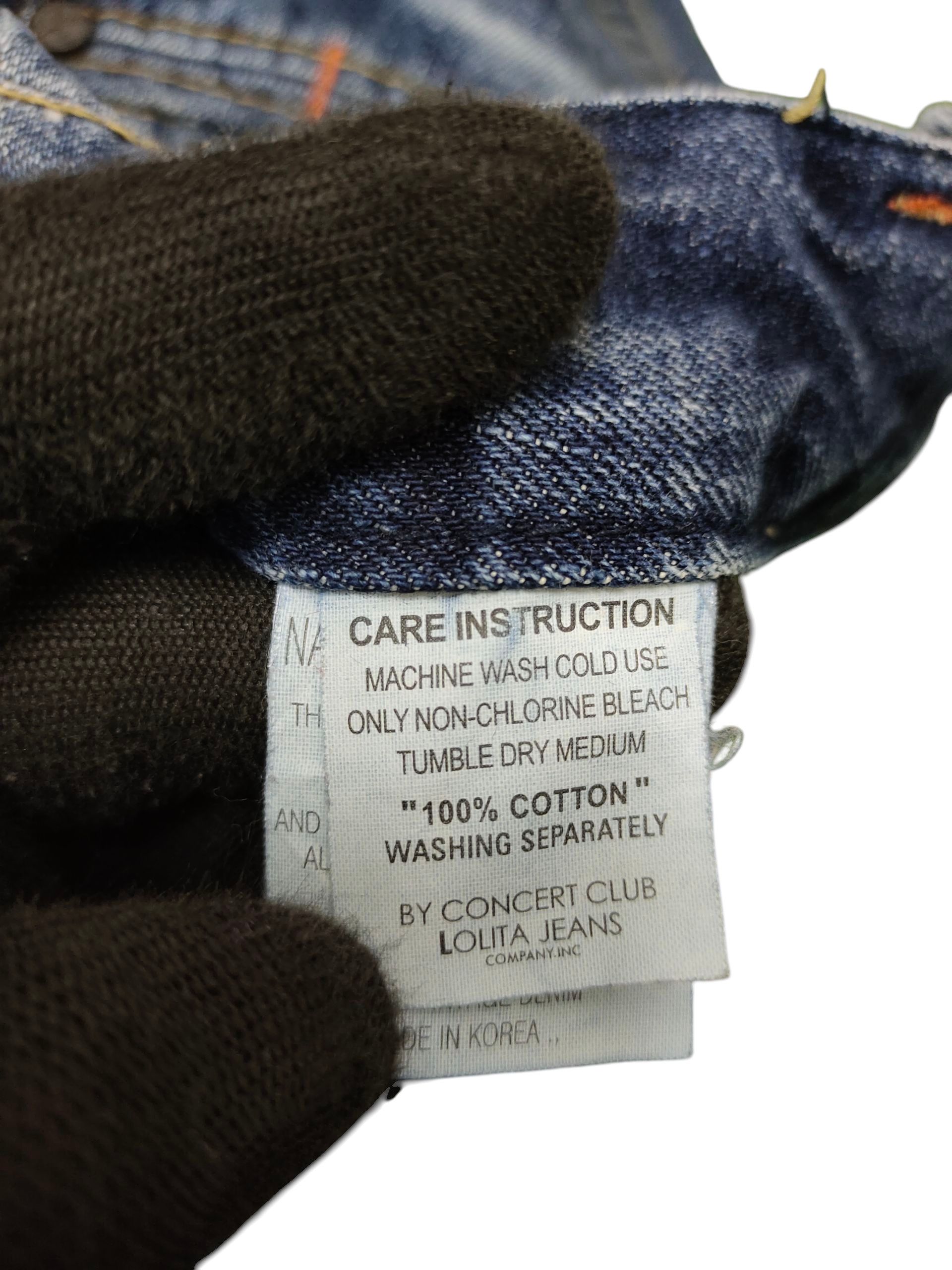 Kapital 2000s Yoshitomo Nara Lolita Studded Clawmark Distress Jeans Size US 29 - 12 Thumbnail
