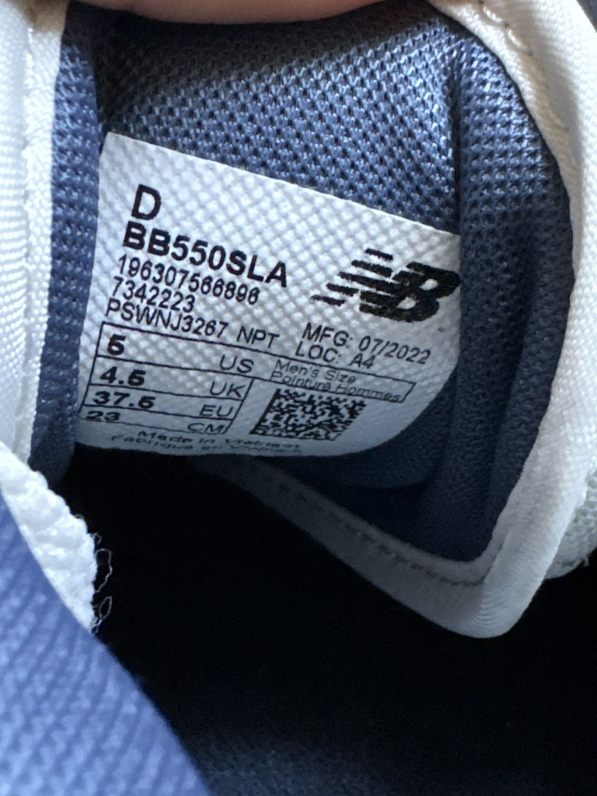 New Balance New Balance 550 Indigo Suede Size US 5 / EU 37 - 6 Thumbnail