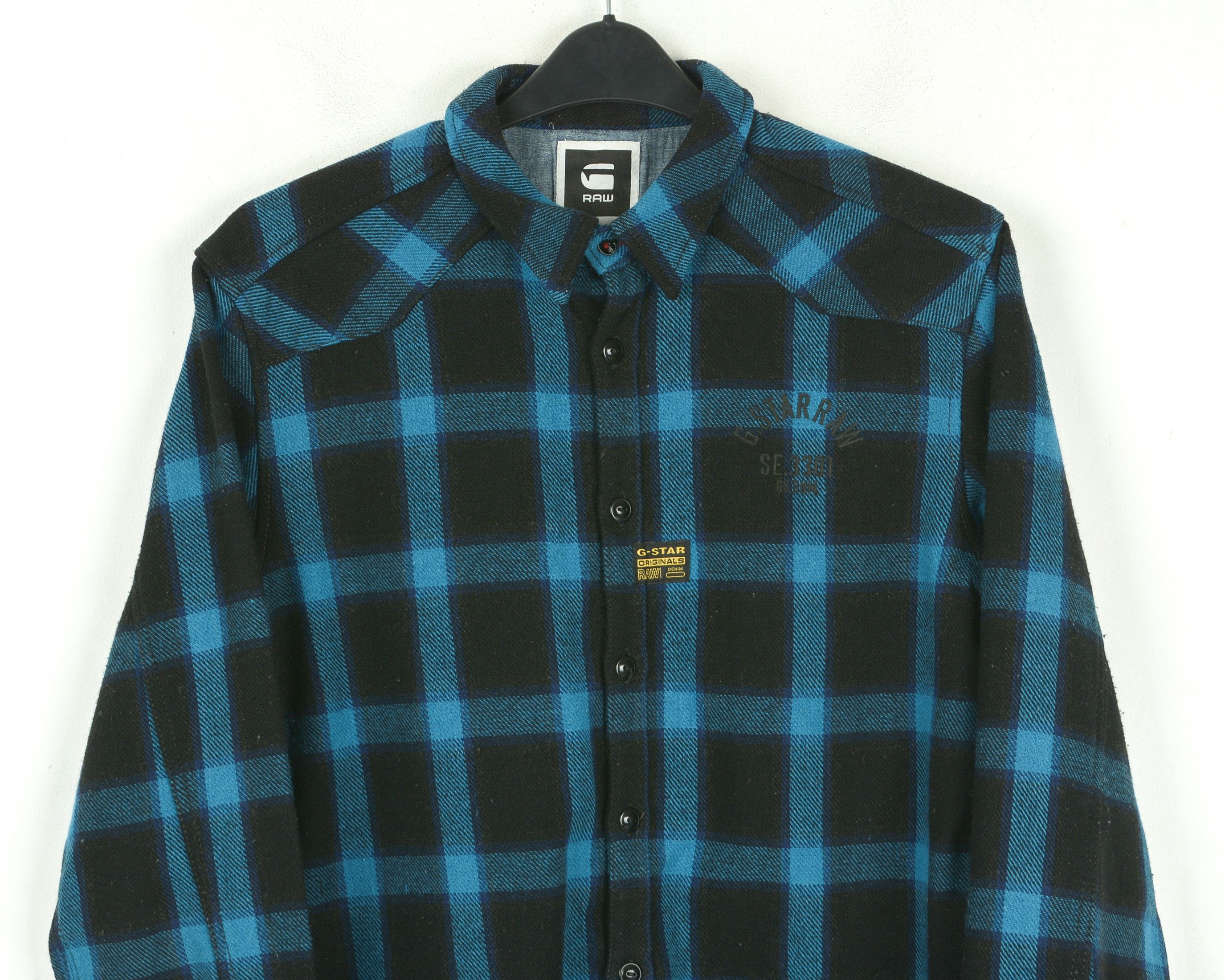 G-Star Orson Narvik Overshirt Mens L Thick Jacket Check Plaid Top Size US L / EU 52-54 / 3 - 10 Thumbnail