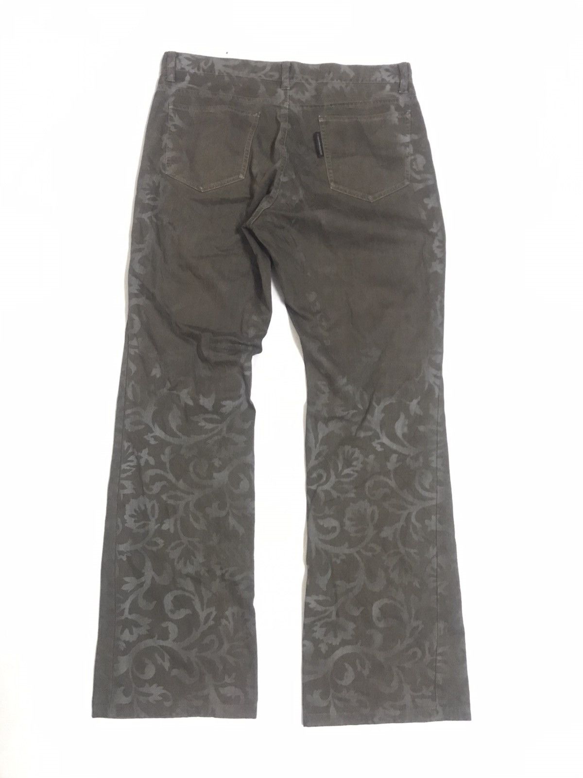 Japanese Brand CUSTOM CULTURE FLARE FLORAL JEANS Size US 31 - 6 Thumbnail