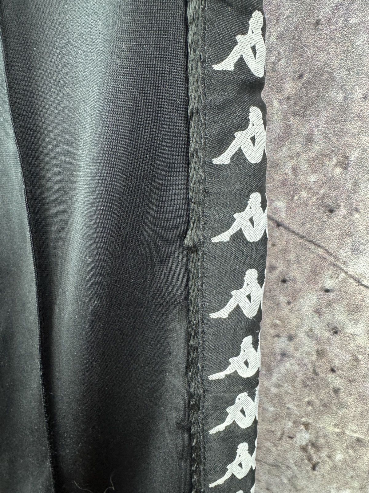 Kappa Kappa Authentic Black Track Pants with Logo Taped Sides Size US 30 / EU 46 - 7 Thumbnail