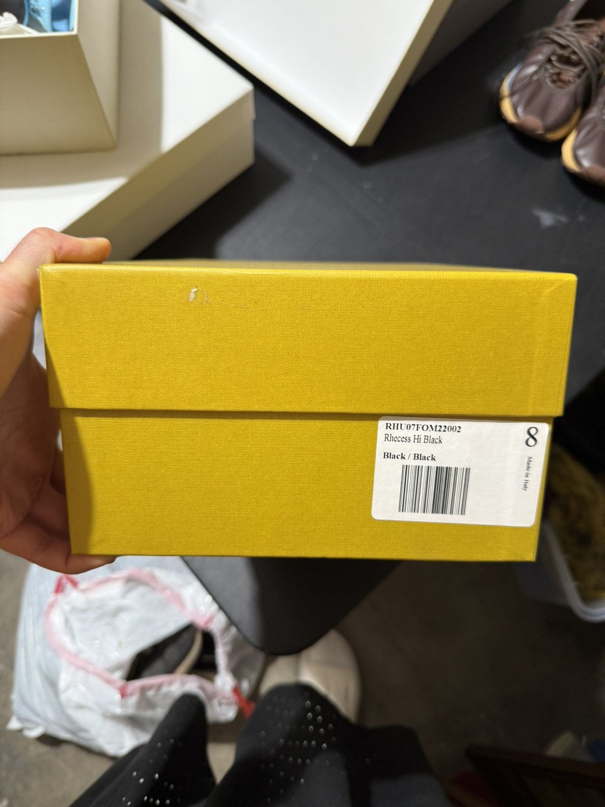 Rhude $595 Pony Hair Rhecess Vintage Distressed Hi Sneaker Leather Size US 8 / EU 41 - 13 Thumbnail