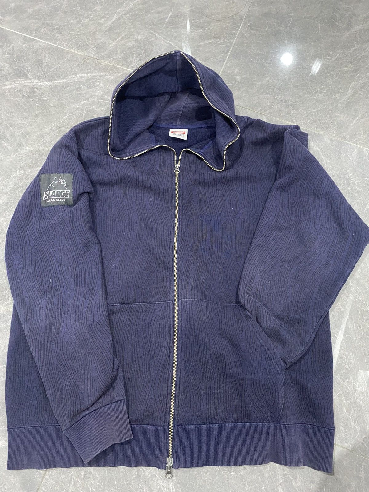 Hysteric Glamour × Japanese Brand × Xlarge Vintage Hoodie Xlarge Los Angeles Zip Up Full Line Size US XL / EU 56 / 4 - 3 Thumbnail