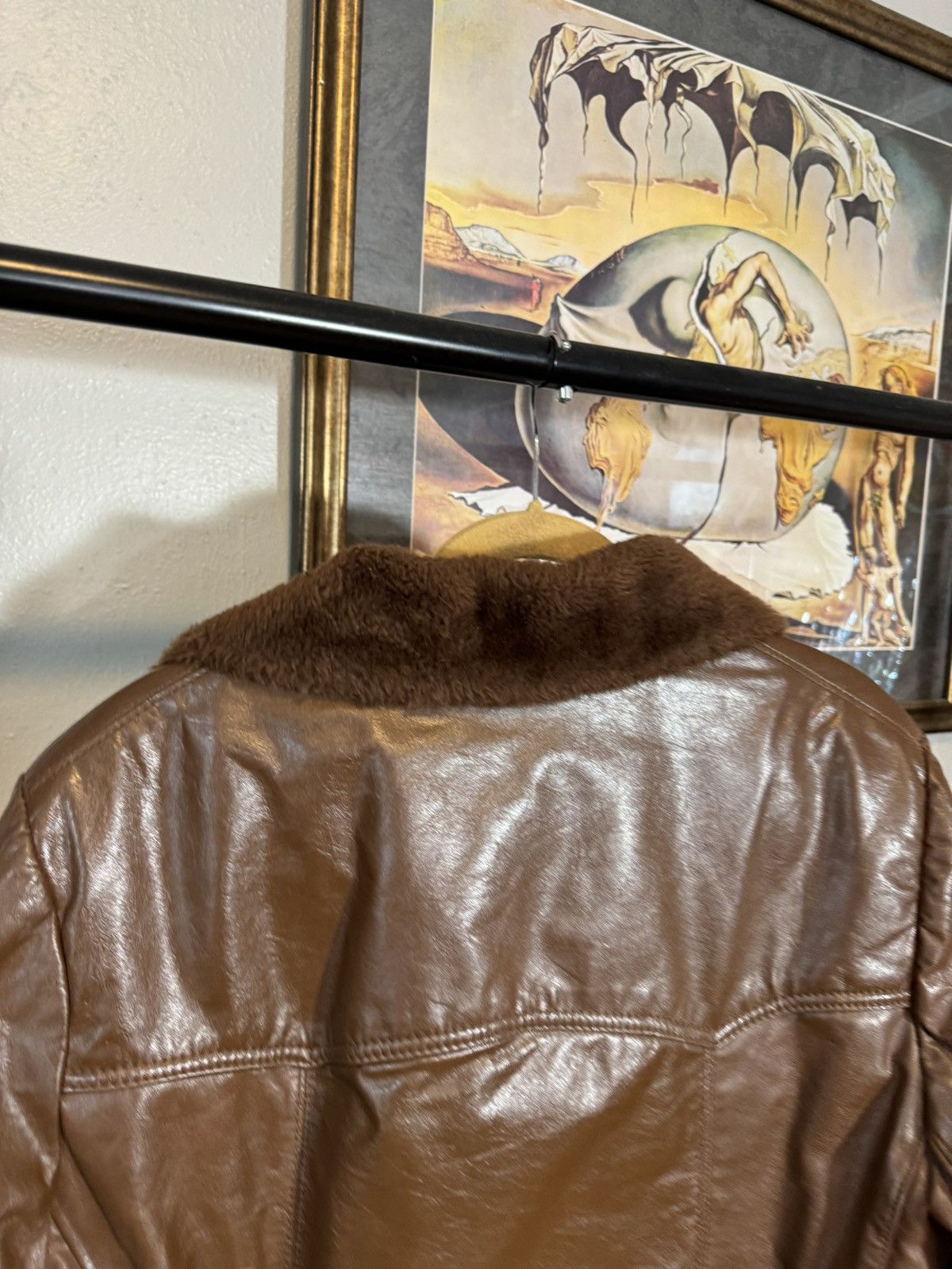 Vintage Pioneer Wear USA Vintage Leather Sherpa Style Western Jacket Size US L / EU 52-54 / 3 - 5 Thumbnail