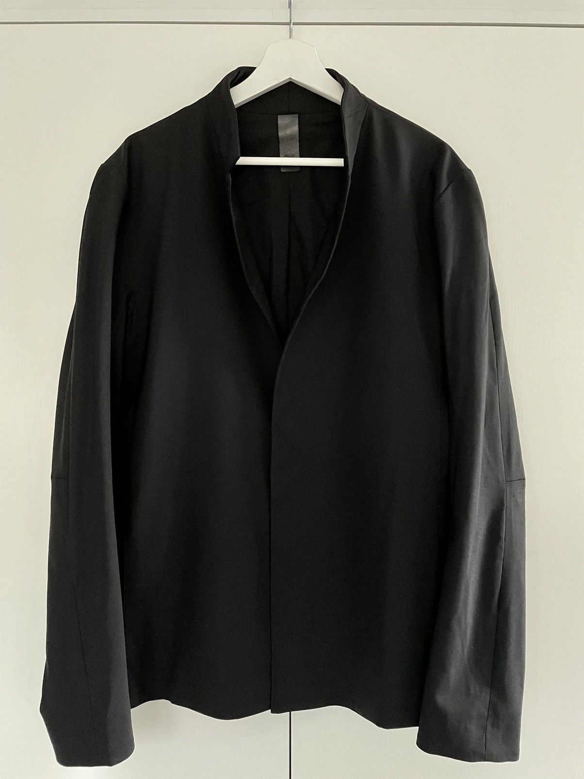 image of By Yohan Serfaty One Button Slim Blazer Jacket in Black, Men's (Size Medium)