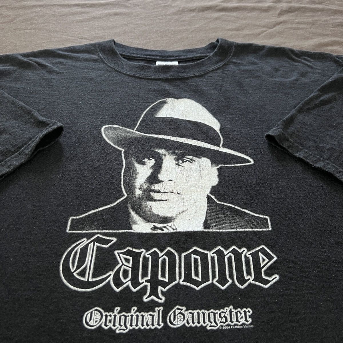 Vintage Vintage Y2K Al Capone Mafia Fashion victim Tee 2XL Movie Size US XXL / EU 58 / 5 - 2 Thumbnail