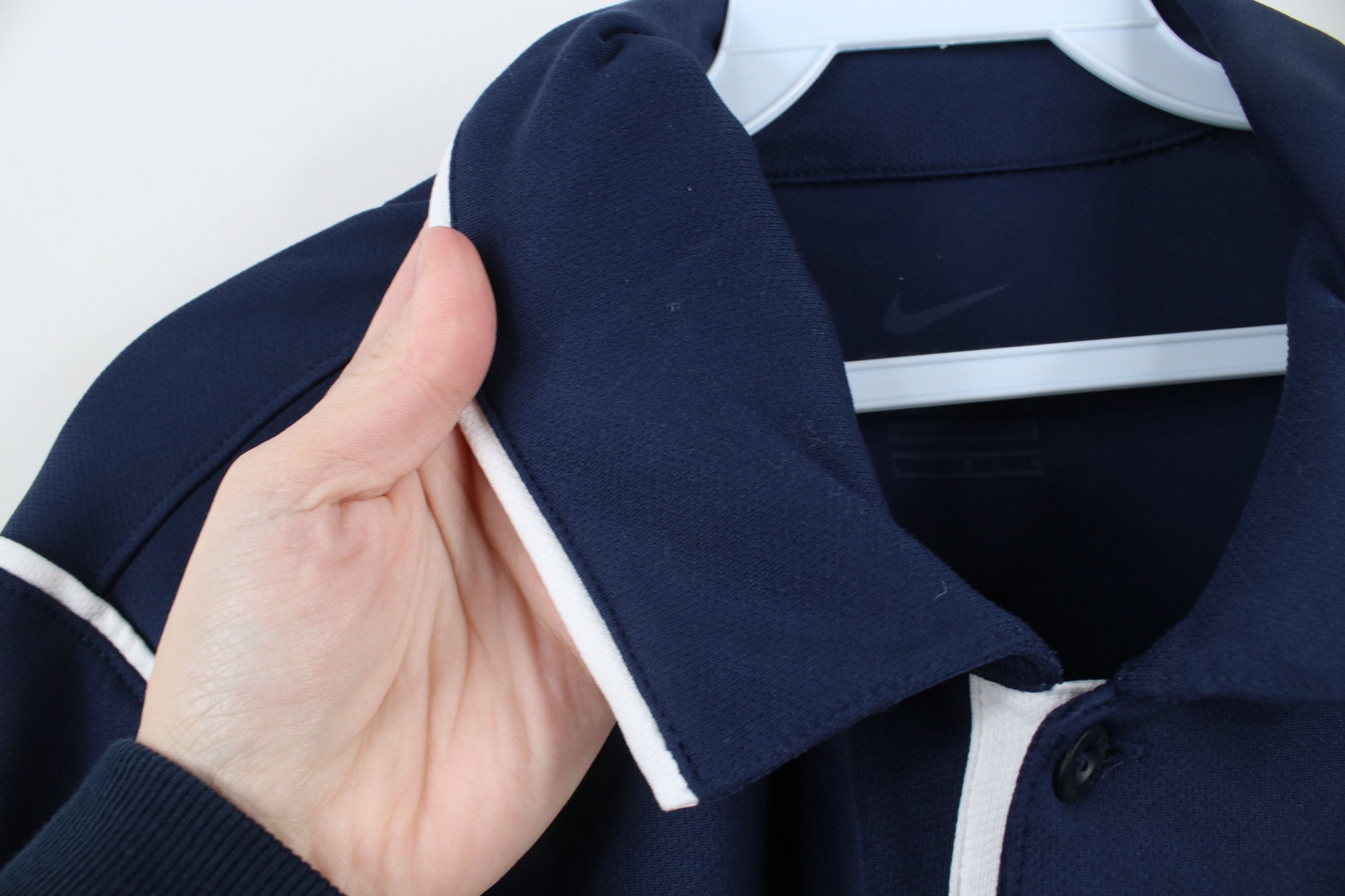 Nike × Vintage Nike Xavier University Baseball Short Sleeve Polo Shirt Size US L / EU 52-54 / 3 - 11 Thumbnail