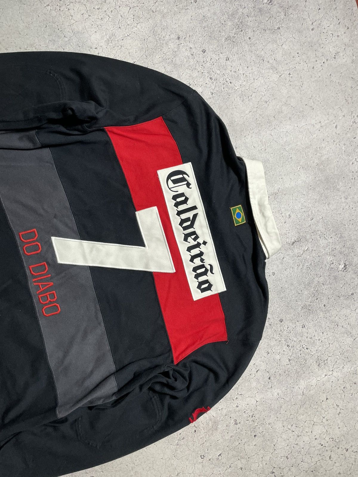 Nike Vintage Nike Caldeirao De Diabo Rugby Sweatshirt #7 Brazil Size US XXL / EU 58 / 5 - 13 Thumbnail