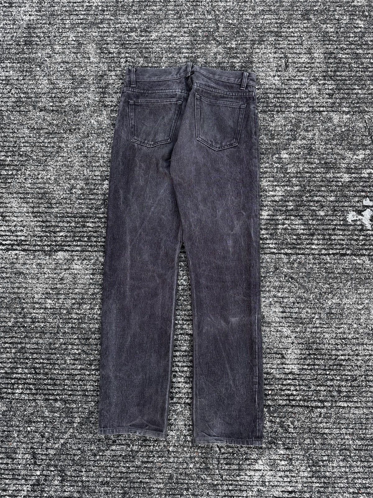 Helmut Lang Helmut Lang Dark Grey Classic Raw Denim Size US 31 - 9 Thumbnail