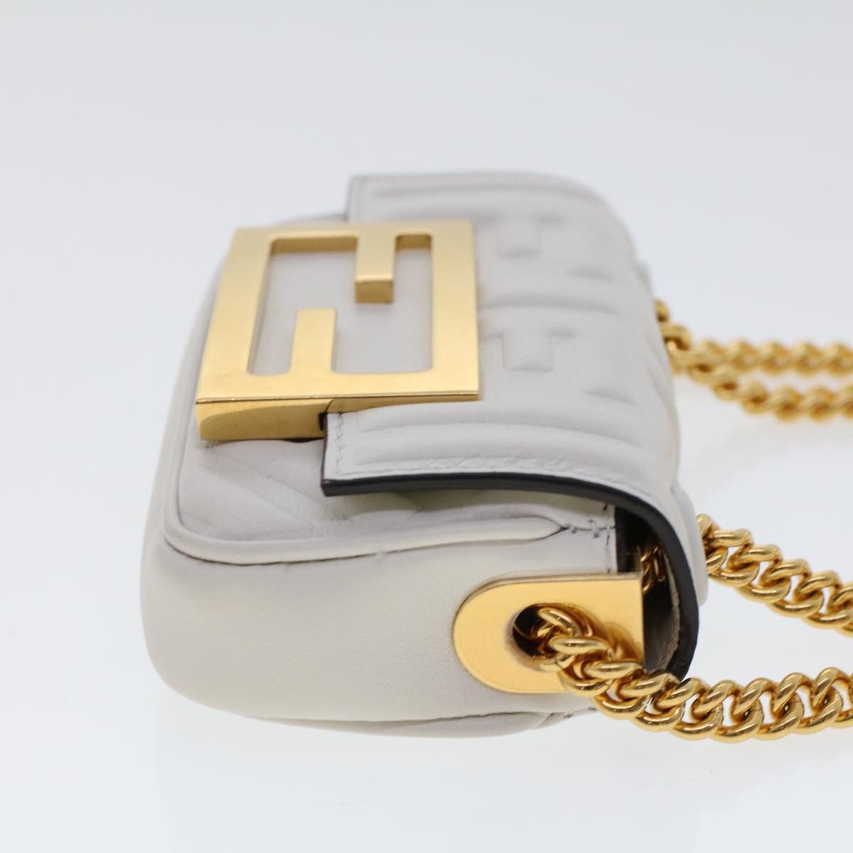 Fendi FENDI Zucca Canvas Nano Baguette Chain Shoulder Bag Leather Size ONE SIZE - 5 Thumbnail